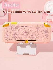 Ayotu 1pc Sun Moon Star Pattern Protective Case For Switch2/Switch NS/Switch OLED Game Console, New Generation TPU Soft Shell, Universal Game Controller Protective Cover, Switch Controller Protective Case, Switch Game Accessories, Anti-Drop, Anti-Slip, Anti-Scratch, Fashionable, Autumn Romantic/Back To School Gift/Valentine's Day Gift/Christmas Gift/Halloween Gift - Multicolor - View 14