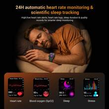 Blackview 2.01 吋智慧手錶,男女通用,支援 ECG 心電圖監測、藍牙通話、血糖/睡眠/心率監測、LED 手電筒、IP68 防水、多種運動模式,適合男士/女士/長輩的健身追蹤器 - 查看 6