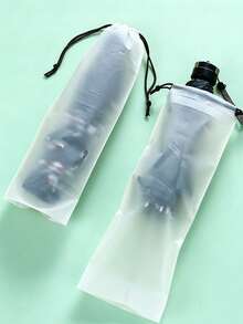 Versatile Waterproof Drawstring Bag For Kitchen, Office & Travel - Durable Plastic Organizer For Stationery, Mouse Pads, Umbrellas & More - A - View 3