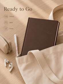 1pc Strawberry Chocolate A6 Notebook, Minimalist Pure Pink Pocket Diary, Suitable For Daily Recording And Planning Management, Perfect For School, Office, Travel, Journaling, Goal Setting And Creative Writing, Great Gift For Women, Girls, Students And Friends - Multiple Styles - View 6