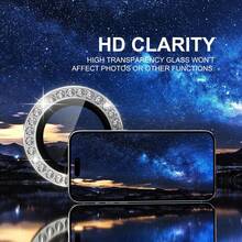 Yezodawee 5pcs Silver Camera Lens Protector Film, Compatible With Phone 18 Pro Max/Phone 17 Pro Max/14/15/16/17/Pro/Pro Max, Shiny Transparent Upgraded Camera Sticker, Suitable For 17/16/15/14/Pro/Pro Max Lens, Shiny Crystal Lens Protector Film, Phone Accessory, Waterproof, Shockproof, Anti-Drop, Anti-Scratch, Anti-Fingerprint, Full Coverage - 5pcs - View 5