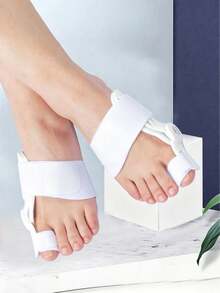 1 Pair Neutral Toe Separators, Toe Spacers, Adjustable Toe Separators, Universal For Left And Right Feet - Multicolor - View 4