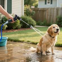 High Pressure Car Wash Water Gun Garden Hose Nozzle Multi-Function Sprayer - Grey and Black - View 3