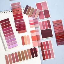 8 Sets Style 1 Set Ultra-Thin Index Tabs Labels PET Material Semi-Transparent Plastic Waterproof Sticky Notes Color Series Marker Stickers Student Textbook Record Tabs With Ruler Reading Book Memo Stickers School Supplies Office Document Tabs - one-size - View 5