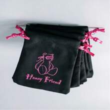 1/5pcs/Girl Style/Minimalist/Cloth Bag/Jewelry/Accessories/Collectibles Storage Bag/Drawstring/Anti-Oxidation/Earphone/Drawstring Pouch/10*12CM/High Aesthetic Value/ - Multicolor - View 2