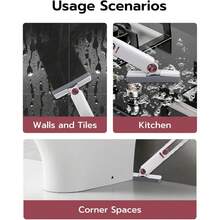 Portable Mini Cleaning Mop, Mini Sponge Mop, Dry And Wet Cleaning System, Suitable For Bathroom, Kitchen, Desktop, Glass, Living Room And Car - 2 Sponge Heads + 1 Squeeze Handle - View 5