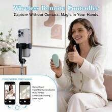 Control Remoto Bluetooth Xring Versión 2026, Anillo Inteligente Multiusos, Compatible con iOS y Android, Desplazamiento de Pantalla, Ajuste de Volumen y Obturador de Cámara, Accesorio Creativo y Regalo Ideal - Naranja - Ver 7