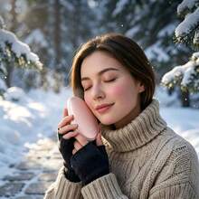 Double-Sided Heating Rechargeable Portable Hand Warmer, Essential For Winter Outdoor Camping And Hunting, Halloween And Christmas Gift - Single Pack - View 2