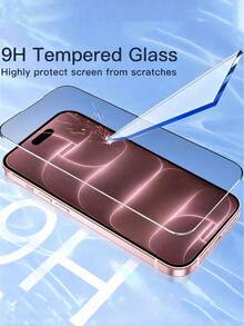 2pcs Anti-Peeping Privacy Tempered Glass Screen Protector, Non-Full Screen, Shatter-Resistant, Compatible With Phone Cases, Compatible With Iphone Duo/18 Pro Max/18 Pro/17 Pro Max/17/17 Pro/17 Air/16 Pro Max/16/16 Pro/16 Plus/15 Pro Max/15/15 Pro/15 Plus/14 Pro Max/14/14 Pro/14 Plus/13 Pro Max/13/13 Pro/12/12 Pro/12 Pro Max/11/11 Pro Max All Series - Black - View 6