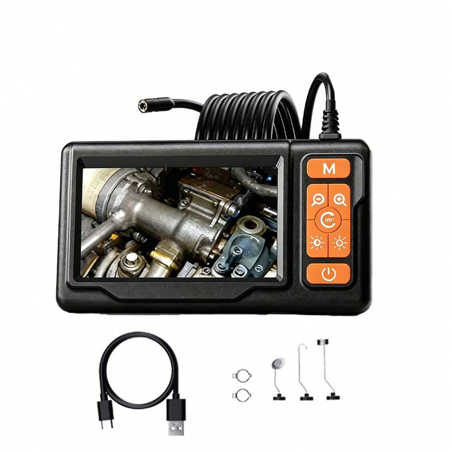 Endoscopio industrial de alta definición 1080p | Equipado con cámara iluminada IP67, inspección de tuberías, reparación de automóviles, regalo para hombre | Litio - P790-8mm-5M - Ver 1