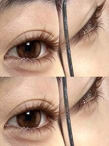 80pcs Black & Brown Glue-Free False Eyelash Clusters, Natural Lightweight Segmented Lashes, No Glue Needed, Easy To Apply, Invisible Transparent Tape, Suitable For All Occasions, Eyelashes, False Eyelashes, Glue-Free Lashes - C - View 4