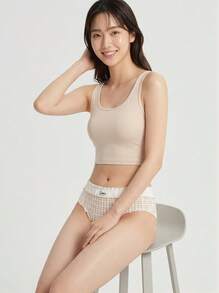 Mystèrelle Set 4 quần lót nữ họa tiết lưới viền bèo nhiều màu - Nhiều màu - Xem 2
