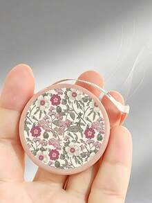 Vintage Floral Print Retractable Tape Measure, Mini Portable Soft Leather Tape Measure, 150cm/60in Measuring Length, Suitable For Home, Tailoring, Sewing, Office, Family And Study - Multicolor - View 2