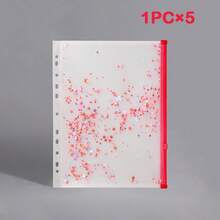 7pcs Multi-Color Thickened A4 File Bags, Transparent Plastic Waterproof Folder Bags, Large-Capacity Data Storage Bags, Contract Bags, Business Office Supplies, Student Test Papers, Stationery, Official Documents And Files Back To School - Multi-color - View 12