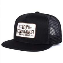 1pc Men's KING RANCH Letter Embroidered Baseball Cap, Fashion Hip-Hop Hat, Outdoor Adjustable Casual Cap, Spring/Autumn Travel Beach Vacation - Multicolor - View 17