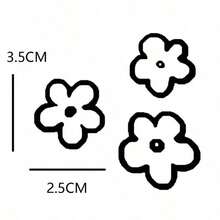 3 buah Stiker dan Decal Dekoratif Bunga untuk Kaca Spion Mobil dan Bumper, Dekorasi DIY Lucu dan Tahan Air - A - View 6