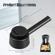 Steam Diverter Compatible With Thermomix TM7 | 360° Rotating Steam Deflector, Heat-Resistant & Condensation-Reducing, Dishwasher , Plastic Kitchen Accessory For Cabinet And Wall Protection - Black - View 5