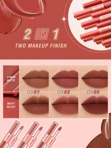 PINKFLASH L13 Matte Lip Tint, Highly Pigmented Lip Color, Creamy Smooth Non-Sticky Texture, Moisturizing Matte Finish, Y2K Makeup, Gen Z Beauty , Everyday Glam And Party Looks - V3 - View 5