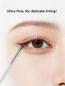 GUOXIAONIU Ultra-Fine Eyeliner Brush, Curved Design One-Stroke Liner Makeup Brush, Beginner Friendly Precision Eyebrow Shading Brush - Rose Gold #336 Ultra-fine - View 6