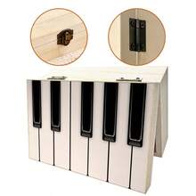 Single Premium Wooden Storage Box, Piano Key Design, Perfect As A Gift, Used For Small Jewelry Organization, Music Room Decor Souvenir Storage, Desk Organization, Home Decor, Modern Style - Multicolor - View 7