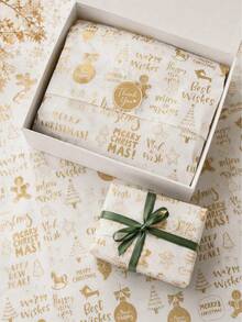60/30/10 Sheets Of Christmas Tissue Paper, With Matching Thank-You ...