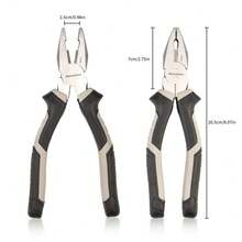 1pc Steel Wire Pliers/Diagonal Cutter, Rubber Coated Handle, Multi-Function Household Hardware Repair Tool - Pliers - View 2