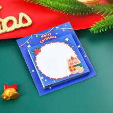 2/4pcs Christmas Sticky Notes, Suitable For Notes, Reminders And Journaling, Square Memo Pads, Suitable For Planner, Diary, Holiday Gifts - Multicolor - View 4
