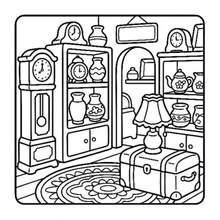 1 Adult Coloring Book Comfortable Life Coloring Book, 24 Beautiful Daily Scenes, Simple Thick Line Outline Coloring Book, Perfect Gift For Adults And Teens - Multiple Styles - View 8
