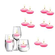 150/100/50/20/10/1pc Aromatherapy Floating Candles, Suitable For Wedding, Hotel, Birthday, Party Decoration, Floating Candles, Tea Lights, Romantic Wedding Candles, Round Table Centerpiece Decoration Candles - Floating Pink Candle - View 10