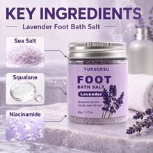 YURHERSU Lavender Foot Bath Salt, Soothes And Relaxes Feet, Releases Fresh Fragrance - Lavender - View 3