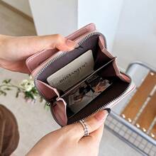Women's Snap Button Zipper Wallet, Multi-Card Slot Design, Women's Small Wallet - Multicolor - View 2