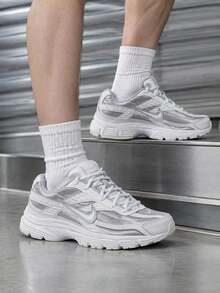 Men's Nike Initiator 2026 Summer New Mesh Breathable Casual Chunky Sneakers 394055-005 - Silver Gray - View 12