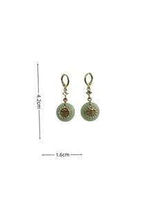 1 par de pendientes elegantes y exquisitos con personalidad a la moda, adecuados para bodas, fiestas y como regalo - Verde - Ver 5
