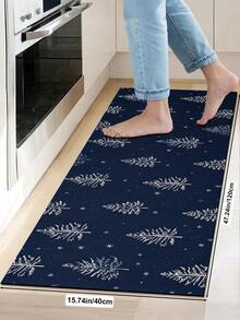 1/2pcs Christmas Floor Mat, Vintage Diatomaceous Earth Mat, Christmas Tree Design, Super Absorbent, Non-Slip, Perfect For Bathroom, Kitchen And Dining Room, Quick Drying, Ideal Gift For Home Decor And Bathroom Mat - Multicolor - View 17
