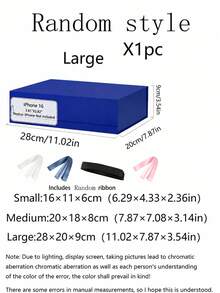 3Pcs Magnetic Gift Boxes With Ribbon, Luxury Reusable Gift Packaging Box For Christmas, Wedding, Birthday, Holiday Party Present Storage (Blue) - Blue - View 14