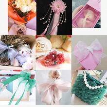 5/20/40Pcs 6mm Wide Chiffon Ribbon,90cm Organza Ribbon Sheer Ribbon For Gift Wrapping,Assorted Rainbow Bulk Ribbons,Transparent Ribbon For Flower Bouquet,Gift Wrapping, Christmas Ribbon,Wedding Invitations,Wreaths,Bows,Crafts,Packaging,Party Garlands - Multicolor - View 4