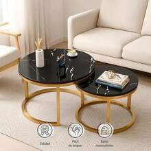Pedestal Tables - Beige - View 4