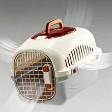 1pc Portable Hard Shell Cat Carrier, Secure Pet Travel Cage With Lock, Top-Opening Design, With Ventilation Holes, Suitable For Kittens, Puppies And Small Pets - Multicolor - View 8