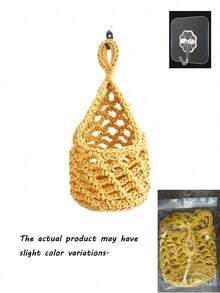 Handmade Woven Hanging Basket, Bohemian Style Wall Hanging Storage Net, Handmade Bohemian Home Decor, Decorative Wall Hanging Storage Bag, Suitable For Storing Small Items - Multicolor - View 17