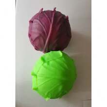 1pc New Purple Cabbage Vegetable Handmade Squishy Ball Stress Relief Toy - Multicolor - View 13