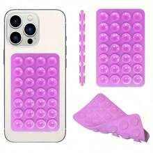 Silicone Suction Cup Phone Holder, 28 Individual Suction Cups Without Adhesive Grip Reusable Double-Sided Holder, Suitable For Makeup, Fitness, Shower, Car, And Kitchen Use - Multicolor - View 23