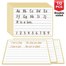 Lachilly 4/10/16PCS Double Sided Math Whiteboard Dry Erase Board For Math Practice Numbers Alphabet Letter Tracing Pad Cursive Handwriting Sheet, Write & Wipe Educational Toy Flashcards, Number Line Fraction Place Value Math Manipulatives Learning Tool - Multicolor - View 15