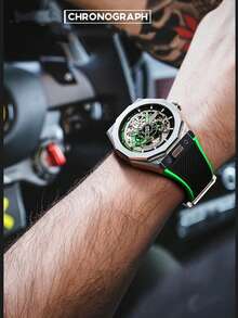1pc Men's Mechanical Watch Luxury Sport Style Hollow Metal Dial Daily Commute Party Boyfriend Birthday Holiday Gift 7601 - BG7601 - View 6