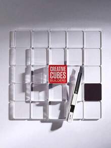 DIY Fridge Magnet Making Kit | Transparent Acrylic Square Blank Sheets | Handmade Craft Gift Materials - DIY Refrigerator Magnet Material Kit - View 2