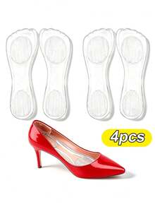 1/2/3 Pairs Commuter Jelly Gel 7/10 Length Socks, Outdoor Beach, All Season - Clear - View 8