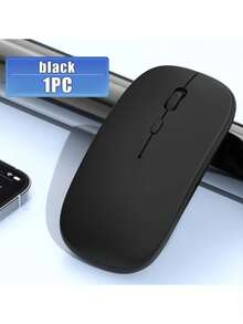 [Single‑Mode Battery Version]BT Wireless Mouse, Silent Clicks, Macaron Multi‑Color Available, Works For Laptops & Desktops, Low‑Power Long Battery Life, Slim Portable Anti‑Slip Office Mouse For Dorm Students, Battery Not Included - View 12