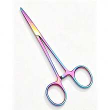 1pc Pet Hemostat, Stainless Steel Straight Head Ear Hair Tweezers, Grooming Tool For Dog And Cat Ear Cleaning - View 8