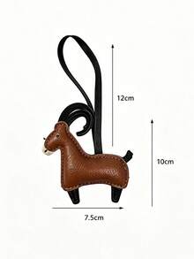 1pc Antelope Pendant, Sheep Animal Charm, Backpack Decoration, Shoulder Bag Accessory, Car Hanging Ornament, Luggage Accessory, Birthday Gift, Keychain - Multicolor - View 8