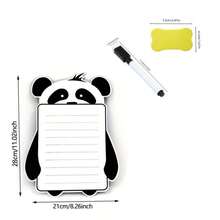 1 Set Panda Shaped Magnetic Refrigerator Calendar And Magnetic Whiteboard Marker, Both Can Be Attached To Refrigerator Surface For Convenient Storage And Retrieval - Monthly And Weekly Planning Writing Areas, Reusable Kitchen Planning Whiteboard, Includes Refrigerator Magnets And Magnetic Markers, Suitable For Scheduling, Reminders, Shopping Lists, Functional Design | Magnetic Features, Refrigerator Magnets - Set - View 4