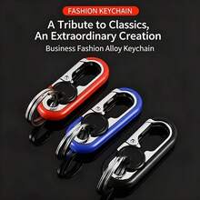 1 High-Quality Keychain With Remote Key Belt Clip, Suitable For Business Style For Men And Women For Daily Travel - A - View 1